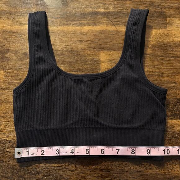 Set of 2 Quince Women’s XS Bralette Pullover Wireless Ribbed Stretch Tank Bra - Picture 8 of 11